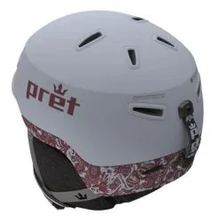 Pret Helmets Pret Sol X Helmet - Women's -Snowboards Store PRE SOLX maroon paisley 3