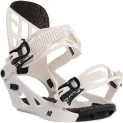 K2 Snowboarding K2 Youth Snowboard Binding - Youth -Snowboards Store f22 k2sb youth white front34