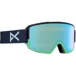 Anon M3 Goggles + Bonus Lens -Snowboards Store fw22 anonm3 navy blue cloudy