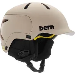 Bern Watts 2.0 MIPS Helmet -Snowboards Store fw22wntr watts 2.0 mips matte sand 810014049564 main